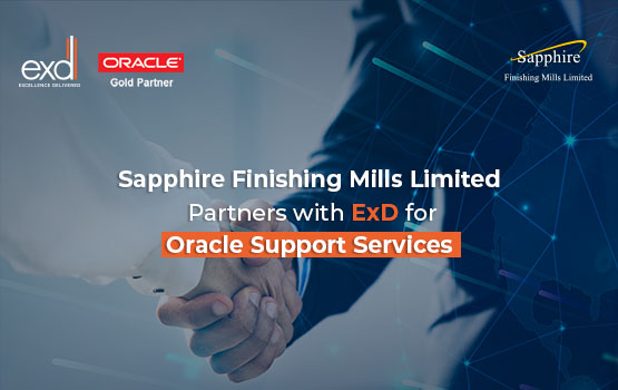 Sapphire Finishing Mills signs with ExD for Oracle Support Services